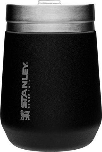 Gotë termike Stanley Adventure GO, 290ml, vakum inoks, e zezë matte
