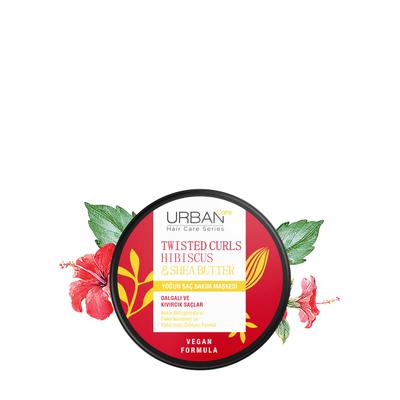 Maskë për flokë kaçurrela Urban Care Hibiscus & Shea Butter, 230 ml