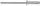 Rivet i shkëputshëm RIVET, 5.0×24 mm, alumin-çelik, ngjyrë argjendtë