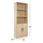 Raft për libra melamine 60×30×180 cm (HM2027.03)