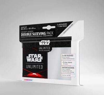 Aksesor për karta Gamegenic Star Wars Unlimited Double Sleeving Pack, Space Red, i kuq