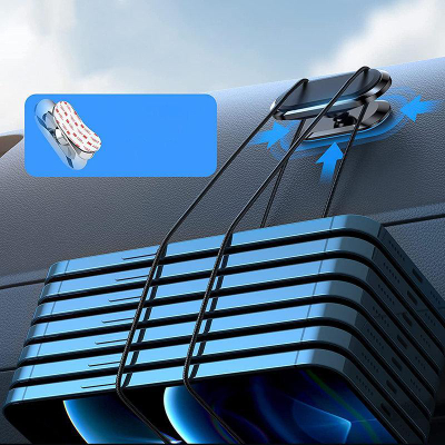 Mbajtëse magnetike makine Joyroom JR-ZS227, vetëngjitëse për panel, rrotullim 360°, ngjyrë argjendi