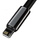 Kabllo USB Baseus CALWJ-01, USB-A në Lightning, 1 m, e zezë