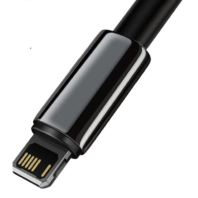 Kabllo USB Baseus CALWJ-01, USB-A në Lightning, 1 m, e zezë