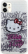 Kapak telefoni Hello Kitty HKHCN61HDGPHT, iPhone 11 XR 6.1", hardcase TPU, i bardhë