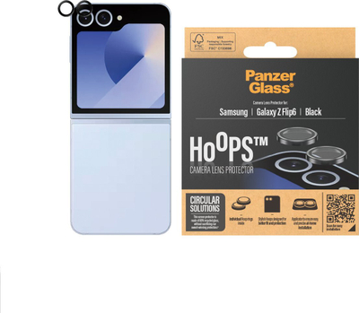 Mbrojtës lente PanzerGlass Hoops për Samsung Galaxy Z Flip6, xham i tejdukshëm