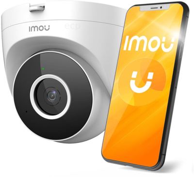Камера за безбедност Imou Turret SE, 2MP, Full HD, бела