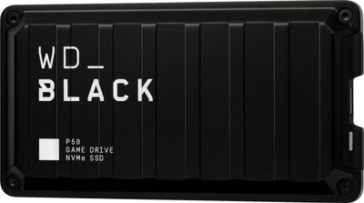 Disk i jashtëm SSD WD Black P50 Game Drive, 4TB, USB, i zi