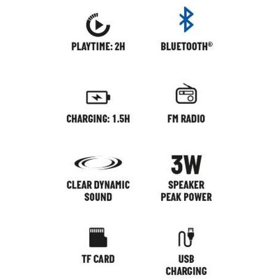 Kaltoparlant Bluetooth Umbro 494616RD, 3W, portativ, i kuq