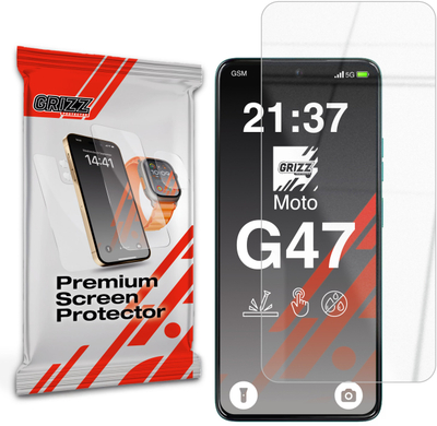 Xham mbrojtës GrizzGlass HybridGlass për Motorola Moto G47, hibrid, transparnet