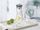 Карафа за вода WMF Basic, 1.5L, стакло, капак од челик и силикон, црна
