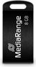 USB flash MediaRange MR920, 8GB, USB 2.0, e zezë
