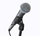 Mikrofon dinamik Shure Beta 58A, dorak, për vokal, gri