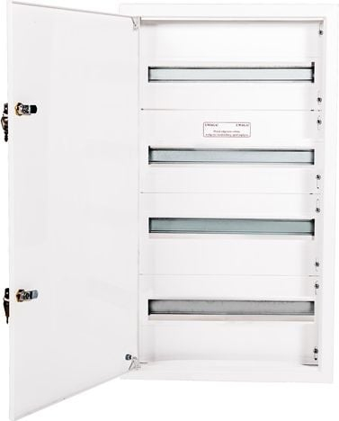 Panel elektrik modular Alfako A-RW21, 4x20 module, IP40, me dry, i bardhë