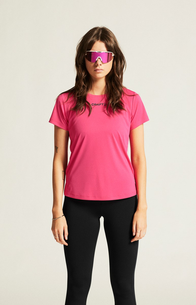 Спортска блуза Craft Core Essence SS Tee 2W, за жени, полиестер, бела