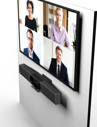 Mbajtës TV Yealink VCS TVMount2, komplet për TV, i zi