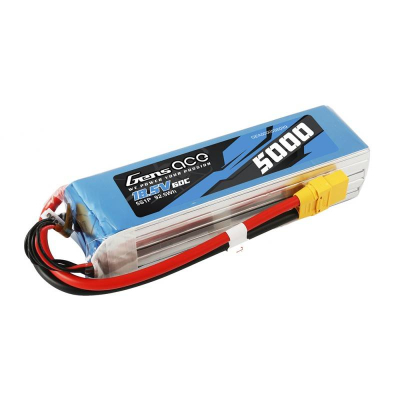 Bateri Li-Po Gens Ace G5S5000-60X9, 5S 18.5V, 5000mAh 60C, me prizë XT90