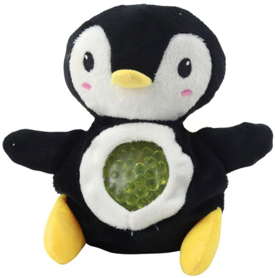 Lodër pellushi squishy me rruaza uji, 20cm, shumëngjyrëshe