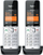 Telefon pa tel Gigaset COMFORT 500HX Duo, Analog DECT, me ekran me ngjyra, i zi dhe argjend
