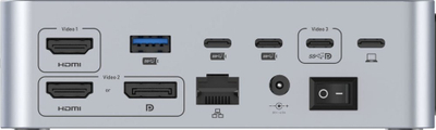Docking station LMP SuperDock 2, 15 porta, USB4 Thunderbolt 40Gb/s, gri