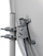Antena satelitore Corab X80, 80 cm, çelik i galvanizum, gri