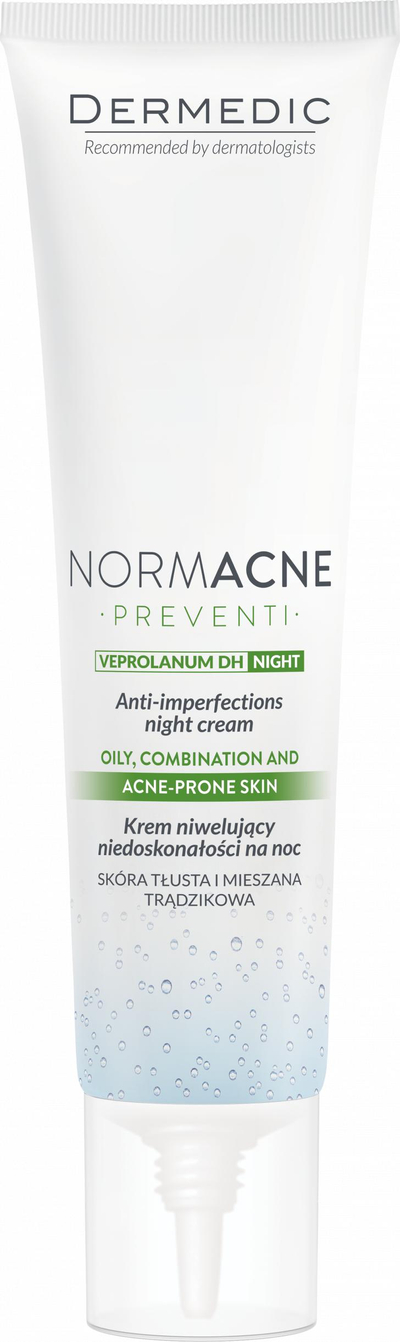 Krem nate Dermedic Normacne Preventi, për lëkurë me akne, 40ml, i bardhë