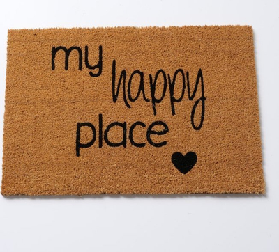 Влезен тепих Boltze Home My Happy Place, 60x40cm, нелизгав, кафен