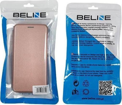 Mbulesë libri Beline Book Magnetic për Realme 7 Pro, portofol, rozë gold