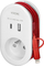 Adapter prize me USB Orno, 1x2P+E, 2xUSB Type A+C 3.4A, me kabllo Type C dhe Lightning, i bardhë
