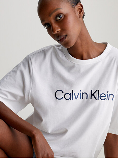 Bluzë për femra Calvin Klein, e bardhë