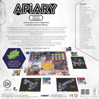 Lojë tavoline Apiary Polish Edition, strategjike, variant solo, shumëlojtarëshe
