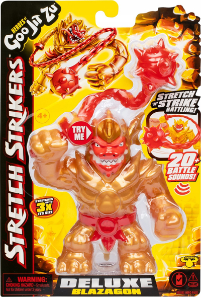 Figura aksion Heroes of Goo Jit Zu Blazagon Deluxe, 14cm, 20 efekte zanore beteje, shumëngjyrëshe