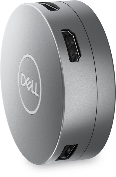Adapter USB C Dell 6 në 1 Multiport, USB, HDMI, gri