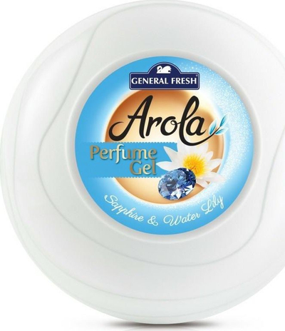 Freskues ajri në xhel General Fresh Arola Perfume Gel Sapphire & Water Lily, aromë lule, i bardhë