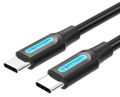 Kabllo Vention USB C në USB C 2.0, 1m, PVC, e zezë