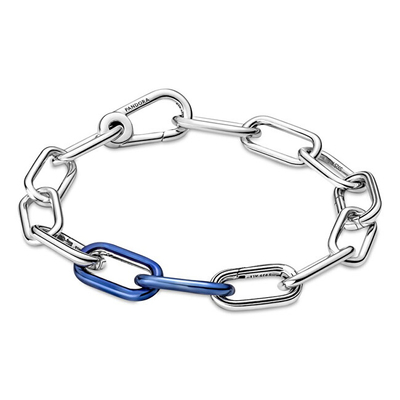 Aksesorë për byzylyk Pandora ME Styling Electric Double Link, i kaltër