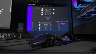 Mouse gaming wireless Endorfy LIV Plus, sensor PixArt PAW3395, RGB, i zi