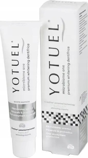 Паста за заби Yotuel Microbiome One Premium Whitening, избелувачка, 100g, бела