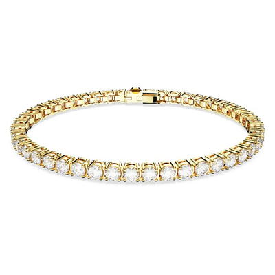 Byzylyk për femra Swarovski, Artë/Transparent ,19 cm