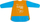 Fartuk mbrojtës Carioca Protective Apron, për kalamaj 2–4 vjeç, me mëngë të gjata, portokalli blu