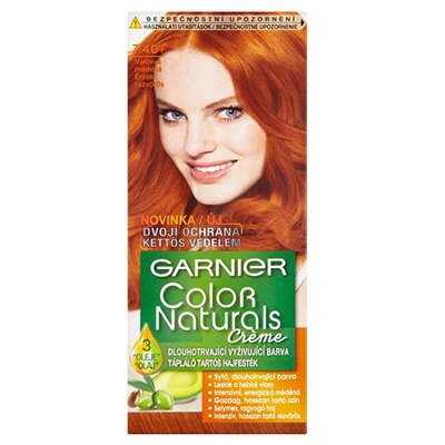 Ngjyrë për flokë Garnier Color Naturals, 7.40+ Passionate copper