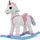 Lodër lëkundëse Milly Mally Łatek Unicorn, pelush, muzikore, e bardhë pastel