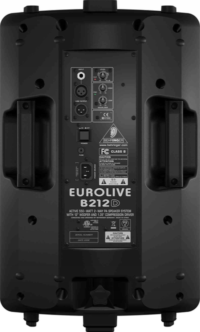 Kaltoparlant aktiv Behringer Eurolive B212D, 550W, 12", i zi