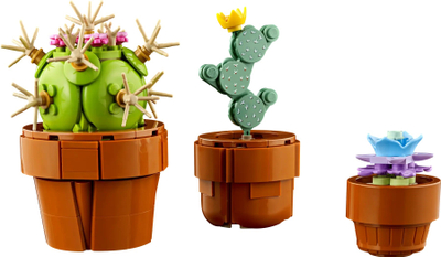 Set ndërtimi LEGO Icons Small Plants 10329, 9 bimë dekorative, seri Botanike, shumëngjyrësh