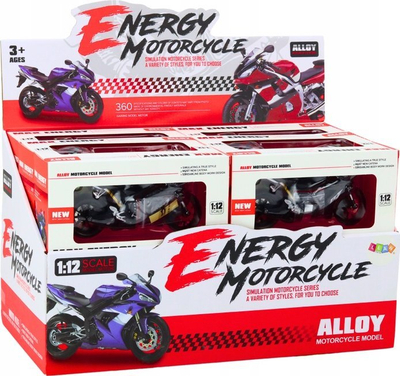 Lodër motor sportiv LEAN Toys, shkallë 1:12, me figurë shofer