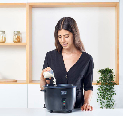 Tenxhere orizi Black+Decker BXRC1800E, 1.8L, 700W, e bardhë