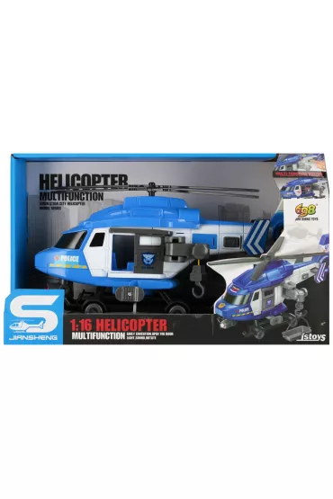 Lodër helikopter policie MEGA CREATIVE 545450, me drita dhe zë, me bateri, blu
