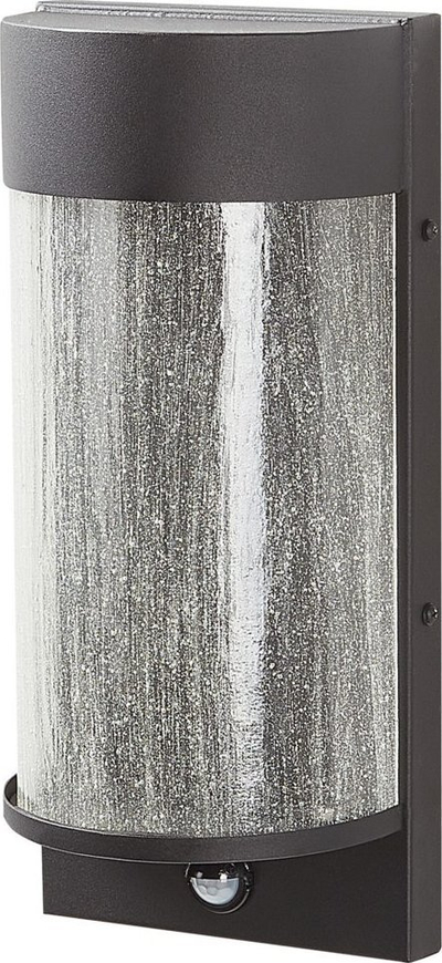 Lampë murale jashtë PHEPPIE, LED, me sensor lëvizje, e zezë