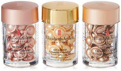 Set lëkure me kapsula Elizabeth Arden Ceramide Capsules Trio - Serum nate 30 copë + serum lëkure 30 copë + serum ndriçues me vitaminë C 30 copë