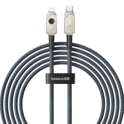 Kabllo karikimi Baseus Unbreakable USB C në Lightning, 20W, 2m, e bardhë